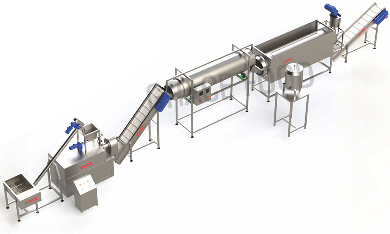 CORN PUFFS LINE Single Screw Extruder
